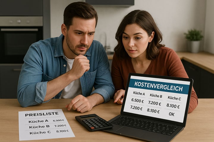 Kosten vergleichen beim Küchenbauer