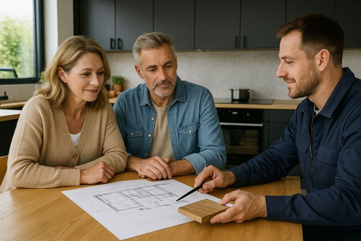 Beim Küchenbauer in der Nähe